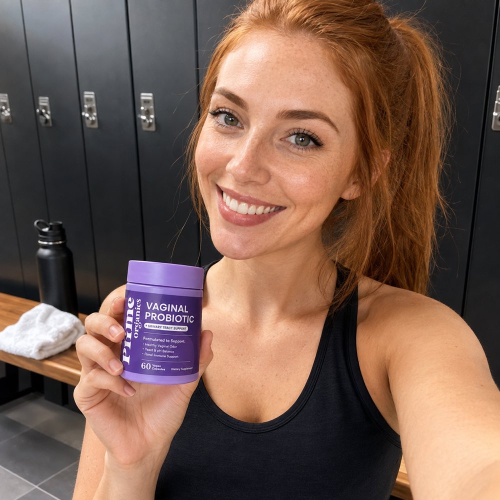 Jenna W. holding Vaginal Probiotic