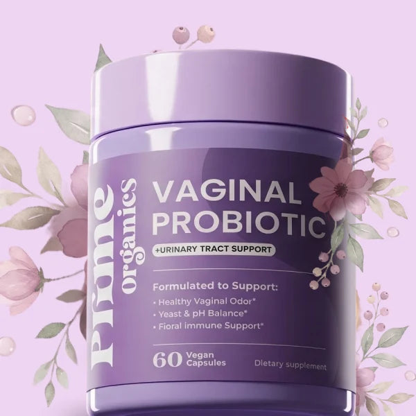 Prime Organics Vaginal Probiotic, 60 vegan capsules