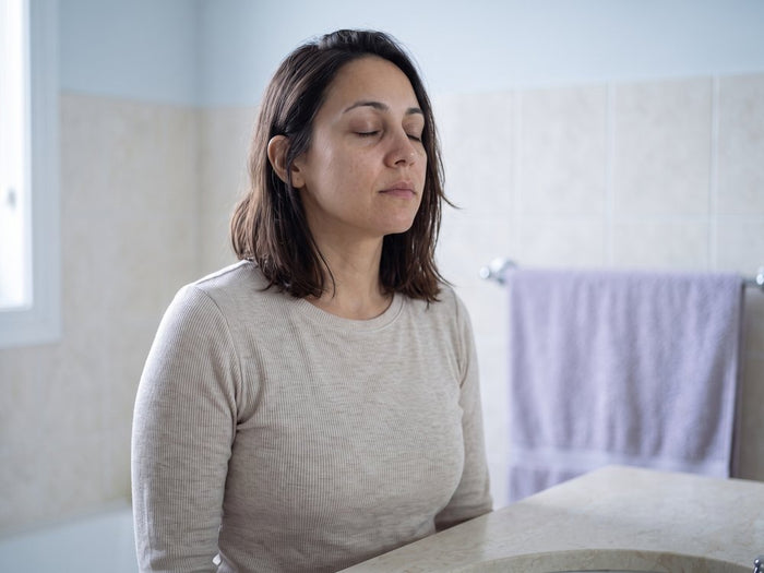 A woman worried about vaginal odor