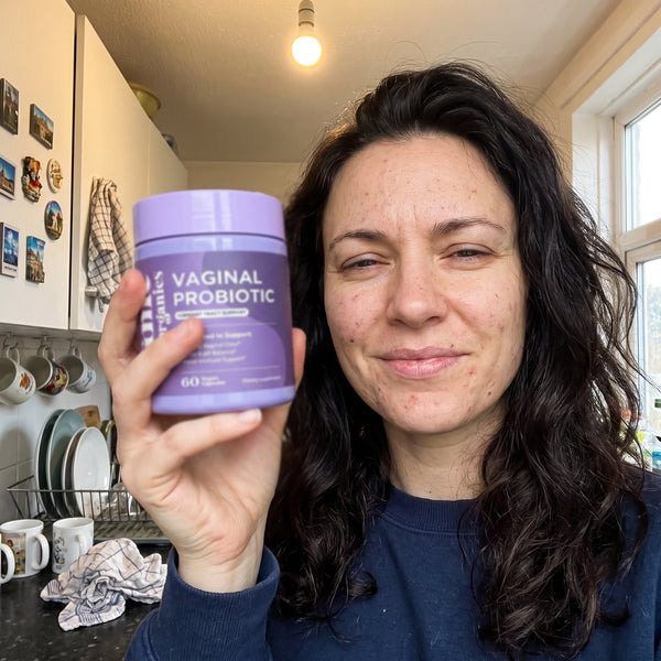 Alexis T. holding the jar