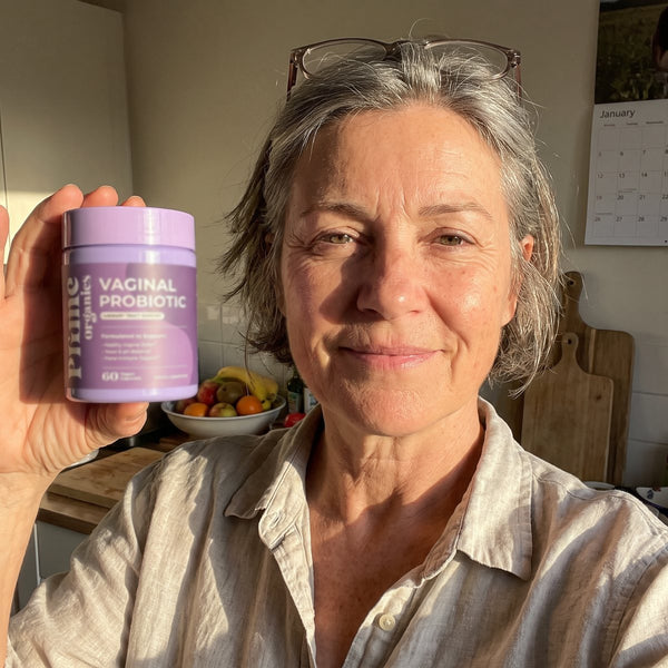 Grace L. holding the jar