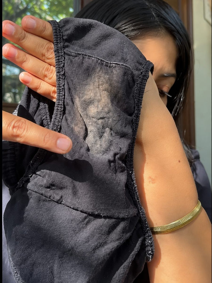 A woman worried about vaginal odor